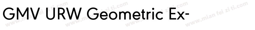 GMV URW Geometric Ex字体转换